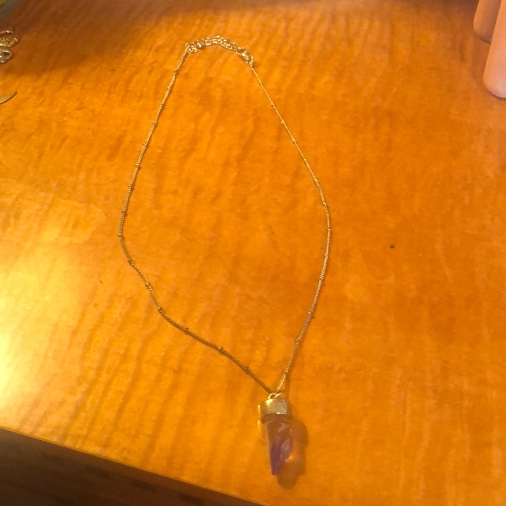 Purple detailed necklace